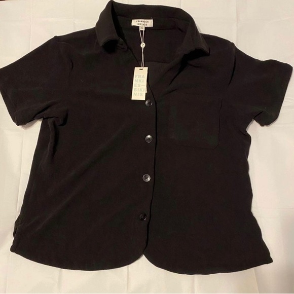 Frankie Bikini Coco Terry Button Up Shirt - Picture 4 of 8